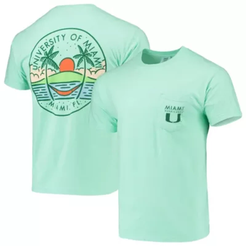 Miami (FL) Hurricanes NCAA Circle Scene Pocket T-Shirt