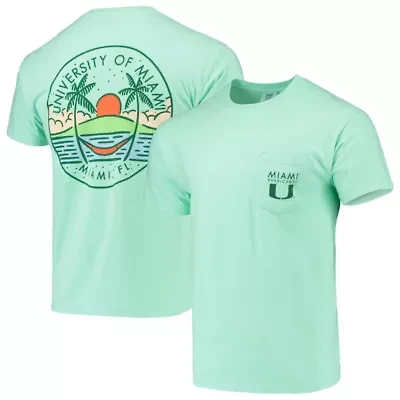 Miami (FL) Hurricanes NCAA Circle Scene Pocket T-Shirt