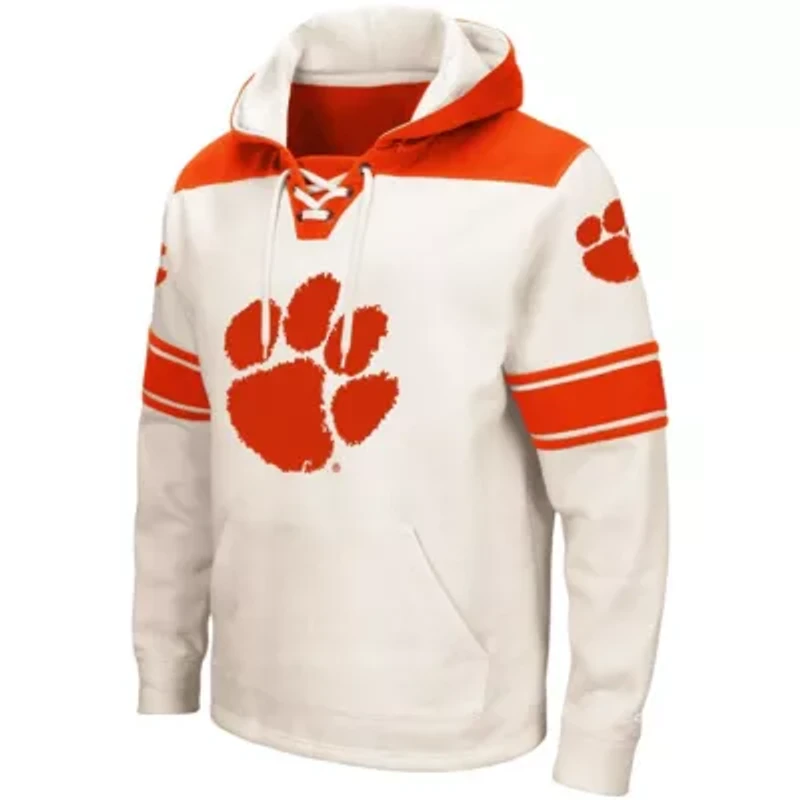 NCAA Clemson Tigers 2.0 Lace-Up Pullover Hoodie