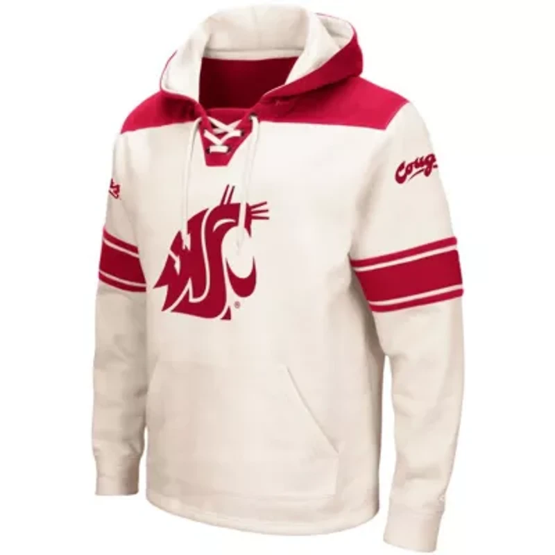 NCAA Washington State Cougars 2.0 Lace-Up Pullover Hoodie