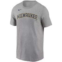 MLB Nike Christian Yelich Milwaukee Brewers Name & Number T-Shirt