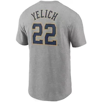 MLB Nike Christian Yelich Milwaukee Brewers Name & Number T-Shirt
