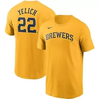 MLB Nike Christian Yelich Milwaukee Brewers Name & Number T-Shirt