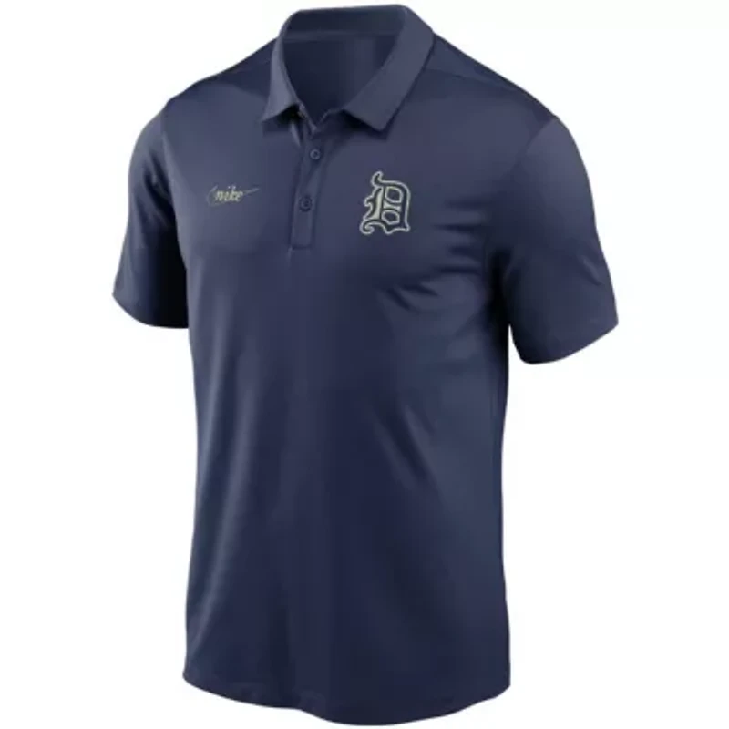 MLB Nike Detroit Tigers Cooperstown Collection Logo Franchise Performance Polo