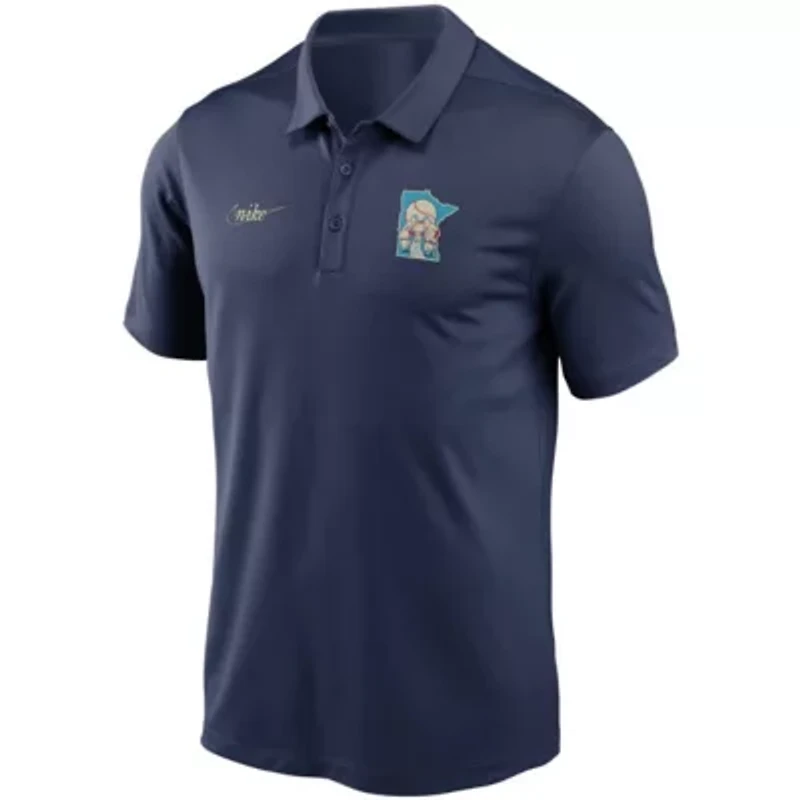 MLB Nike Minnesota Twins Cooperstown Collection Logo Franchise Performance Polo