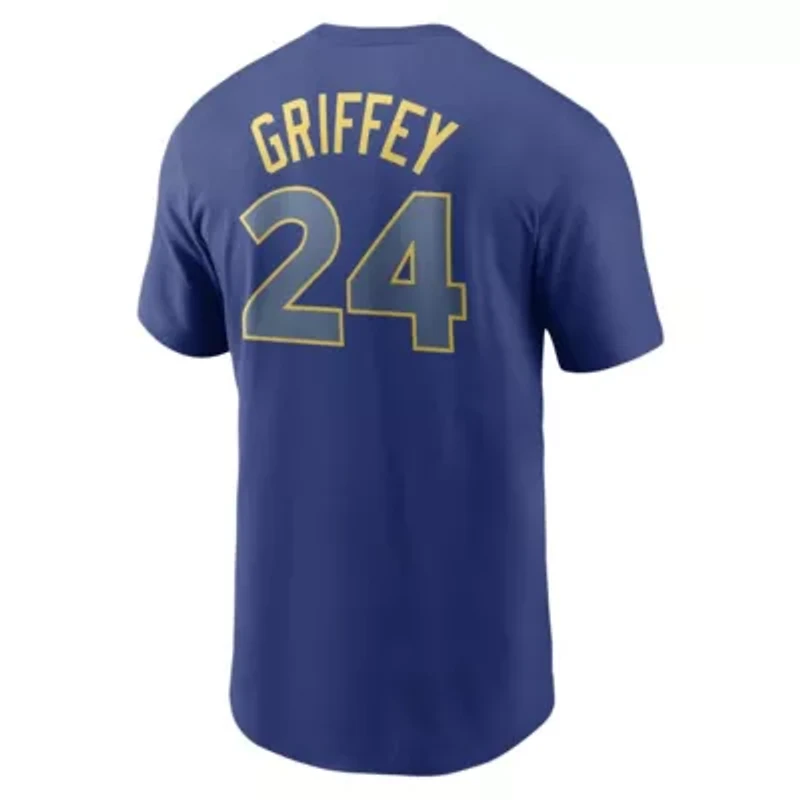 MLB Nike Ken Griffey Jr. Seattle Mariners Cooperstown Collection Name & Number T-Shirt