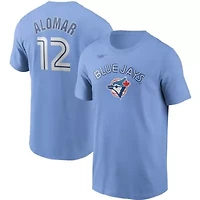 Toronto Blue Jays MLB Nike Roberto Alomar Powder Cooperstown Collection Name & Number T-Shirt