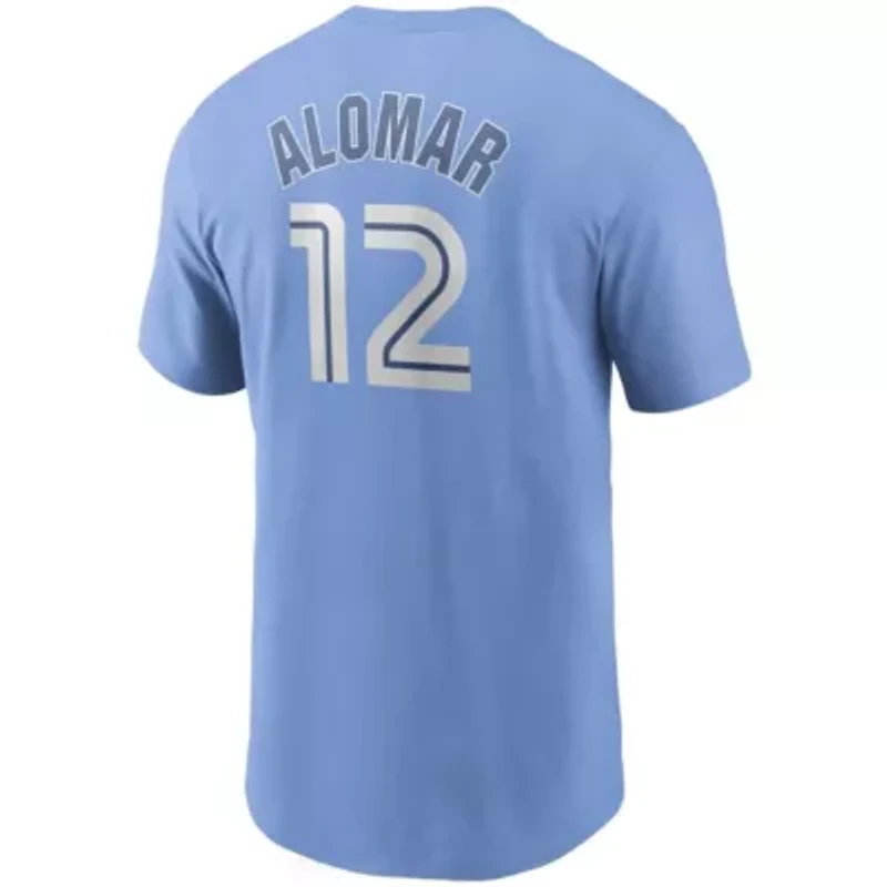 Toronto Blue Jays MLB Nike Roberto Alomar Powder Cooperstown Collection Name & Number T-Shirt