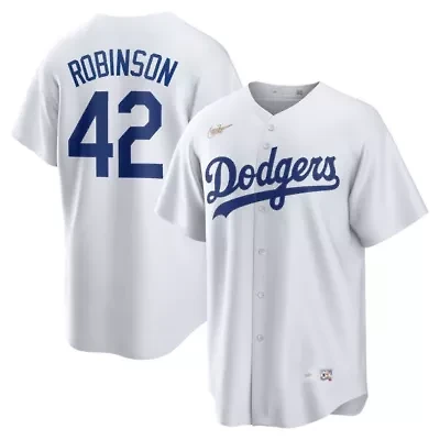 Cooperstown Teams Nike Jackie Robinson Brooklyn Dodgers Home Collection Player Jersey