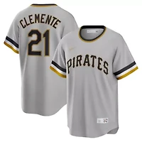 MLB Nike Roberto Clemente Pittsburgh Pirates Road Cooperstown Collection Player Jersey