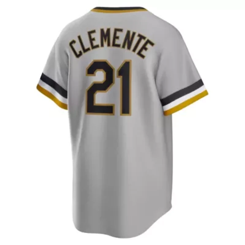 MLB Nike Roberto Clemente Pittsburgh Pirates Road Cooperstown Collection Player Jersey