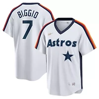 MLB Nike Craig Biggio Houston Astros Home Cooperstown Collection Logo Player Jersey