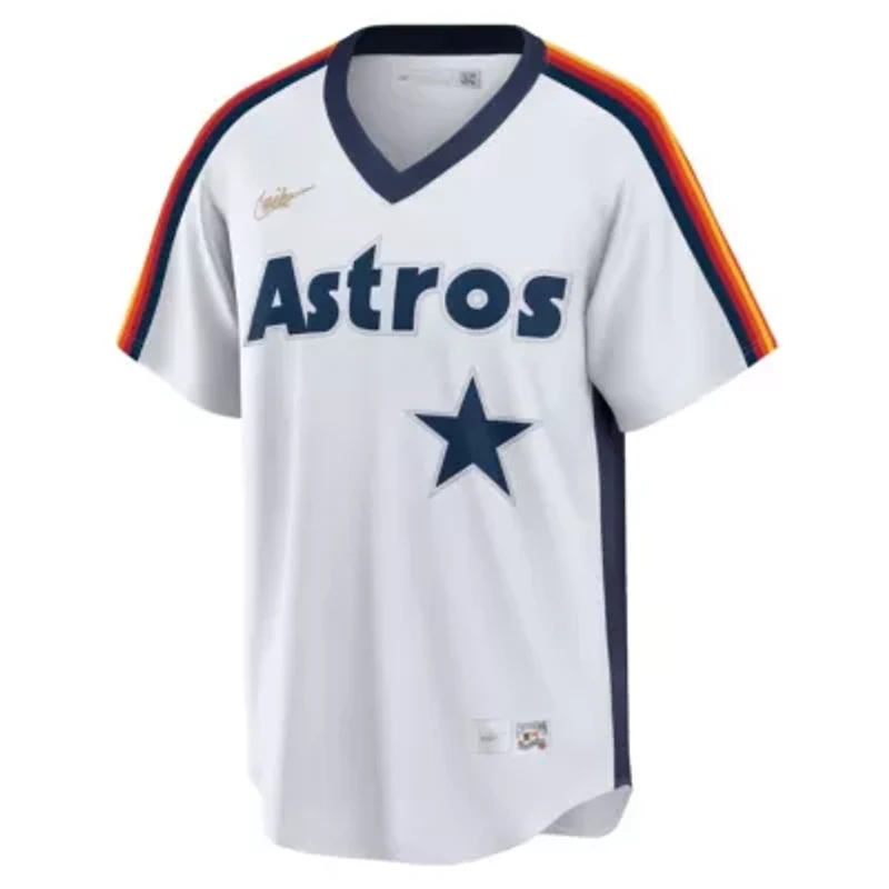 MLB Nike Craig Biggio Houston Astros Home Cooperstown Collection Logo Player Jersey