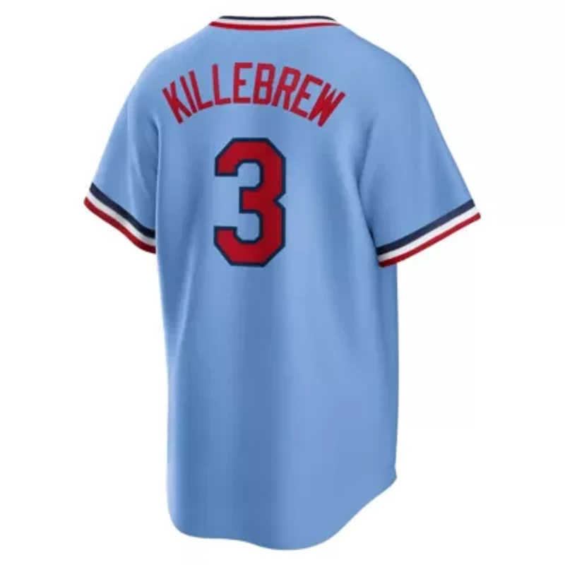 MLB Nike Harmon Killebrew Light Minnesota Twins Road Cooperstown Collection Player Jersey