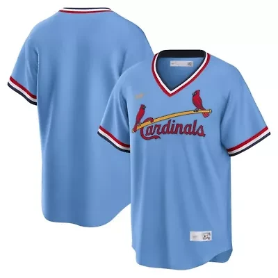 MLB Nike Light St. Louis Cardinals Road Cooperstown Collection Team Jersey
