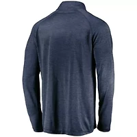 Boston Red Sox MLB Fanatics Iconic Striated Primary Logo Raglan Quarter-Zip Pullover Jacket