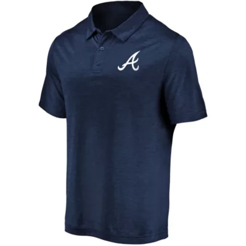 MLB Atlanta Braves Iconic Striated Primary Logo Lightweight Polo