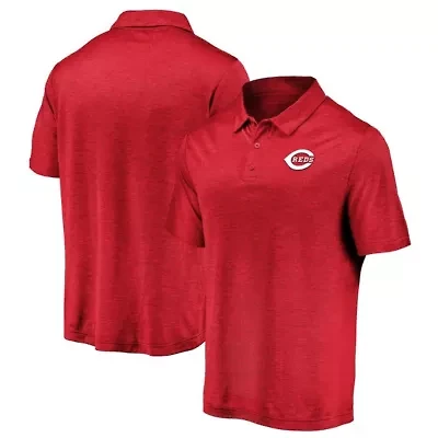 MLB Fanatics Cincinnati Reds Iconic Striated Primary Logo Lightweight Polo
