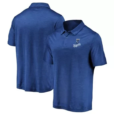 MLB Fanatics Kansas City Royals Iconic Striated Primary Logo Lightweight Polo