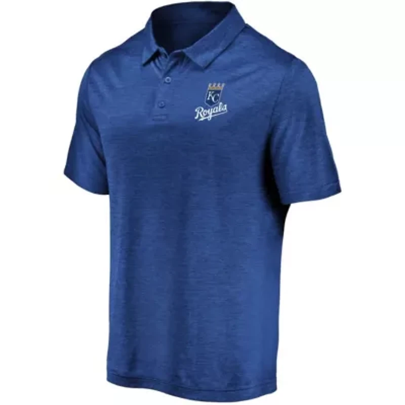 MLB Fanatics Kansas City Royals Iconic Striated Primary Logo Lightweight Polo