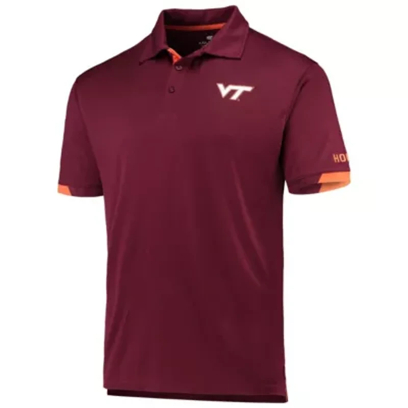 NCAA Virginia Tech Hokies Santry Lightweight Polo
