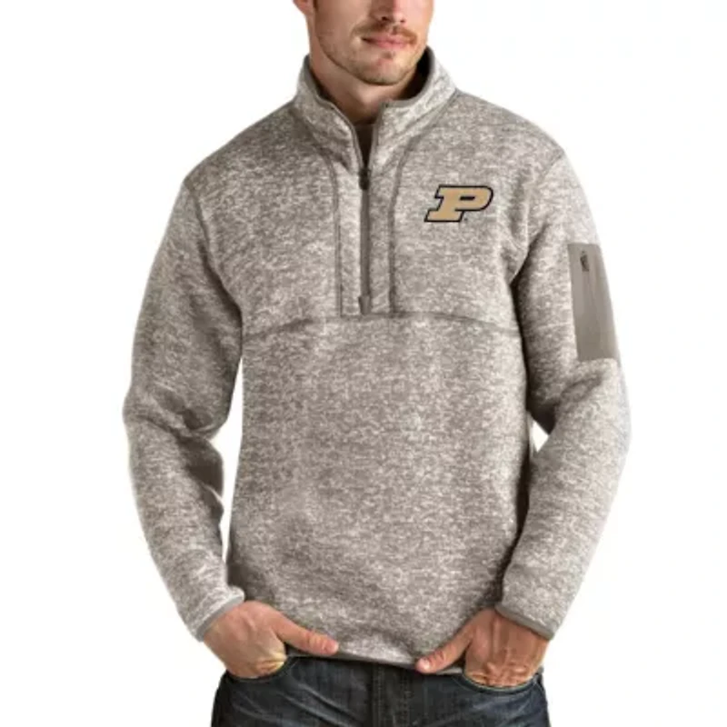 NCAA Purdue Boilermakers Fortune Half-Zip Pullover Jacket