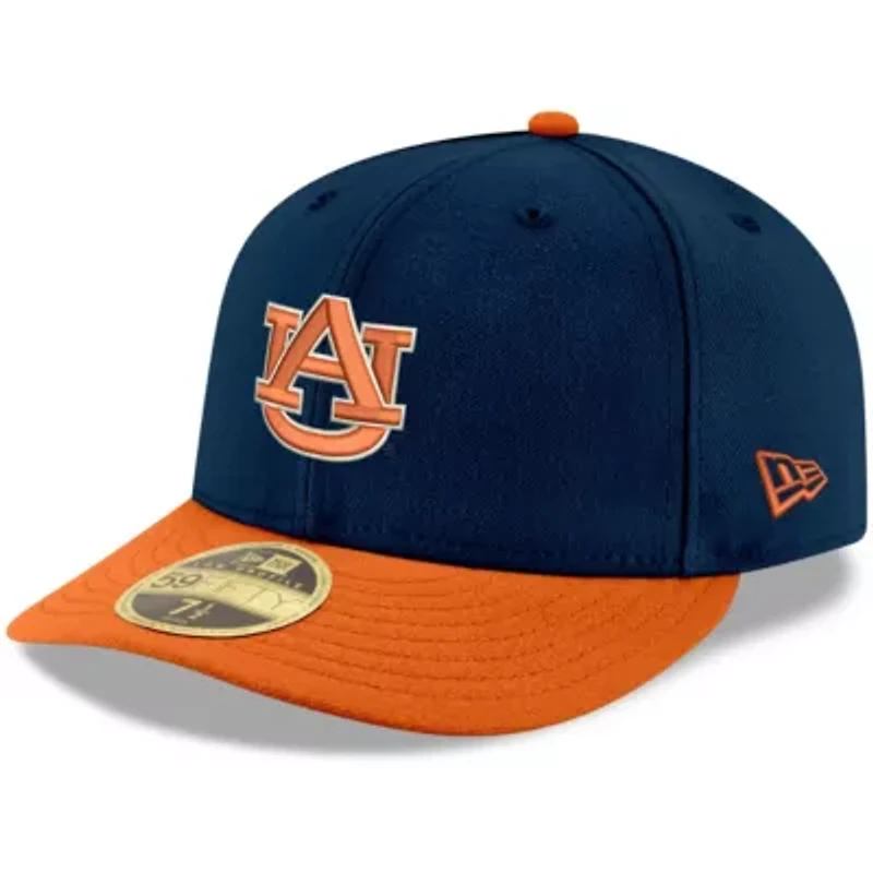 NCAA Navy/Orange Auburn Tigers Basic Low 59FIFTY Fitted Hat
