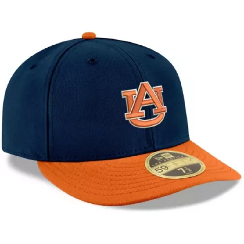 NCAA Navy/Orange Auburn Tigers Basic Low 59FIFTY Fitted Hat
