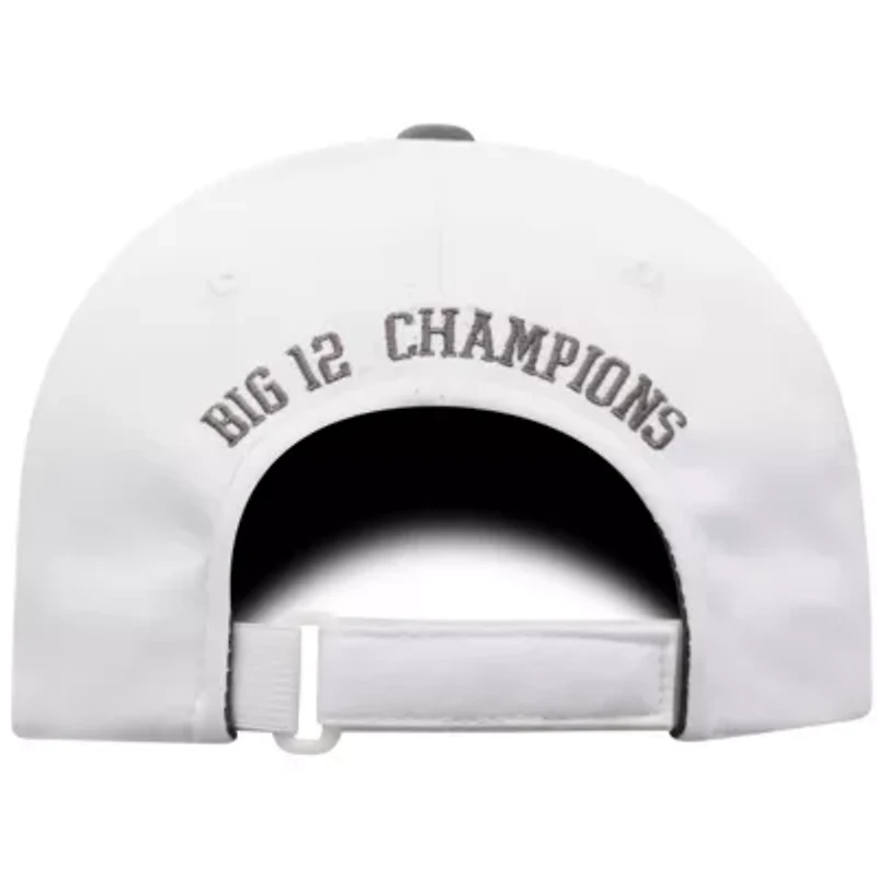 NCAA White/Gray Oklahoma Sooners 2019 Big 12 Football s Locker Room Adjustable Hat