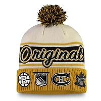 NHL Fanatics NHL Original 6 Refresh Cuffed Knit Hat with Pom