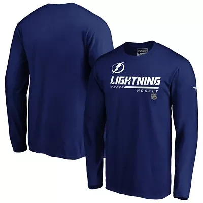 NHL Fanatics Tampa Bay Lightning Authentic Pro Core Collection Prime Long Sleeve T-Shirt