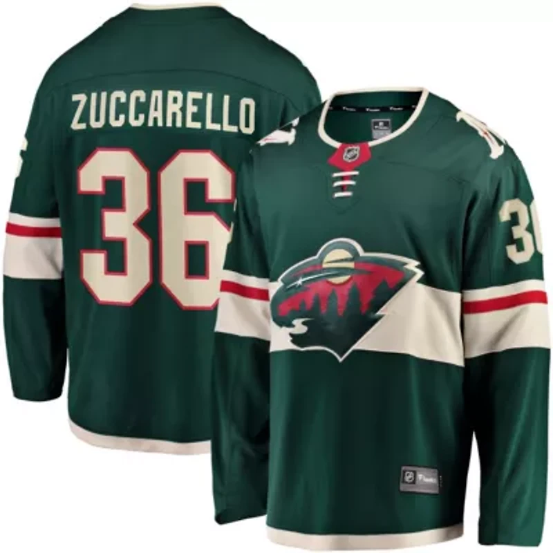 NHL Fanatics Mats Zuccarello Minnesota Wild Team Color Breakaway Player Jersey