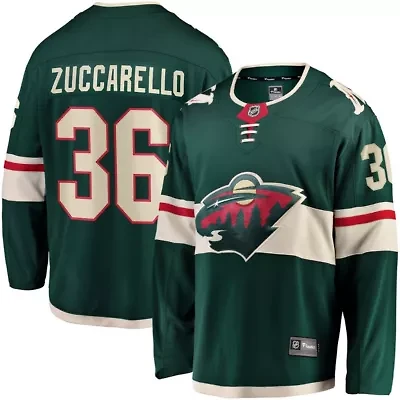 NHL Fanatics Mats Zuccarello Minnesota Wild Team Color Breakaway Player Jersey