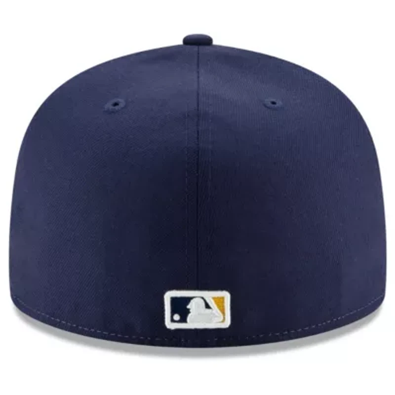MLB Navy/Yellow Milwaukee Brewers Alternate Authentic Collection On-Field 59FIFTY Fitted Hat