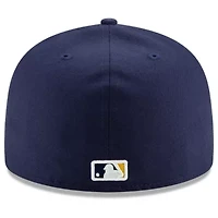 MLB Milwaukee Brewers Home Authentic Collection On-Field 59FIFTY Fitted Hat