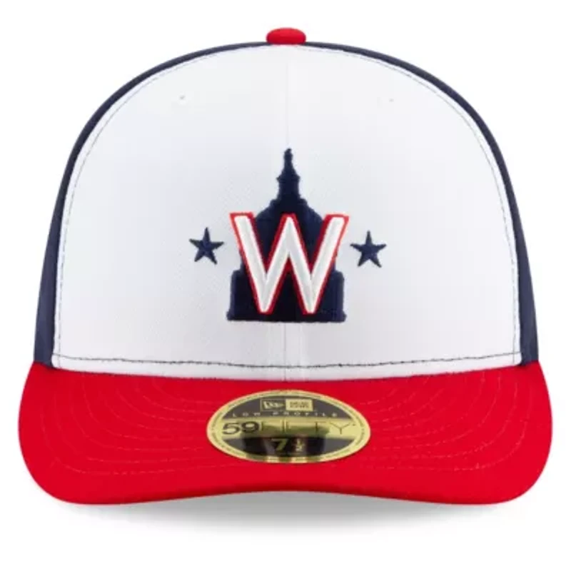 MLB White/Navy Washington Nationals Alternate 2020 Authentic Collection On-Field Low Fitted Hat