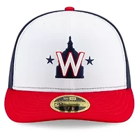 MLB White/Navy Washington Nationals Alternate 2020 Authentic Collection On-Field Low Fitted Hat