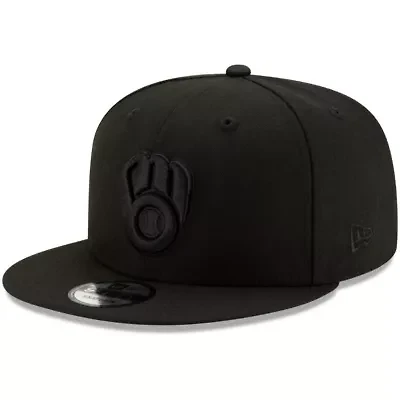 MLB Milwaukee Brewers on 9FIFTY Snapback Adjustable Hat - Black
