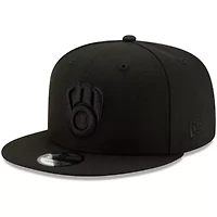 MLB Milwaukee Brewers on 9FIFTY Snapback Adjustable Hat - Black