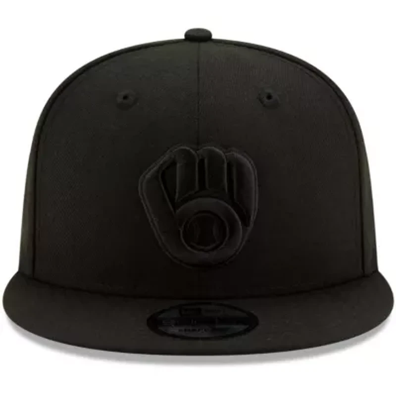 MLB Milwaukee Brewers on 9FIFTY Snapback Adjustable Hat - Black