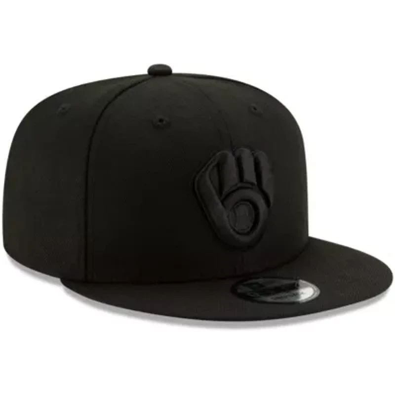 MLB Milwaukee Brewers on 9FIFTY Snapback Adjustable Hat - Black
