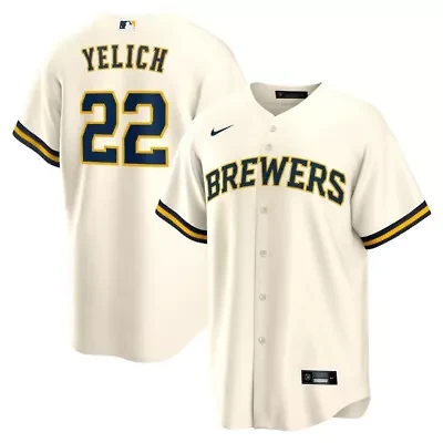 MLB Nike Christian Yelich Milwaukee Brewers Alternate Replica Player Jersey