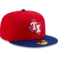 MLB Red/Royal Texas Rangers 2020 Alternate 3 Authentic Collection On Field 59FIFTY Fitted Hat
