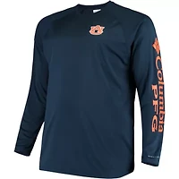 NCAA Auburn Tigers Big & Tall Terminal Tackle Long Sleeve Omni-Shade T-Shirt