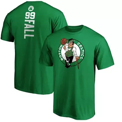 NBA Fanatics Tacko Fall Kelly Boston Celtics Playmaker Name & Number T-Shirt