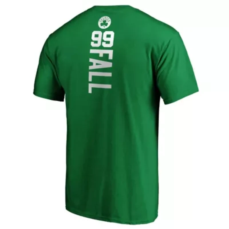 NBA Fanatics Tacko Fall Kelly Boston Celtics Playmaker Name & Number T-Shirt