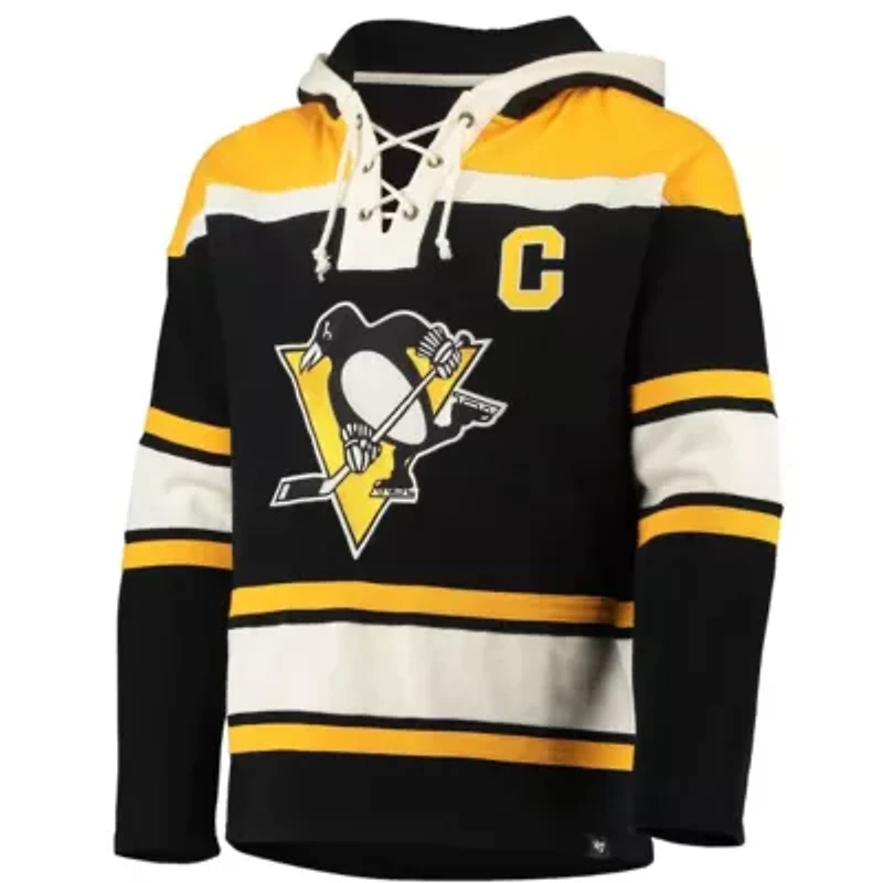 NHL Sidney Crosby Pittsburgh Penguins Player Name & Number Lacer Pullover Hoodie