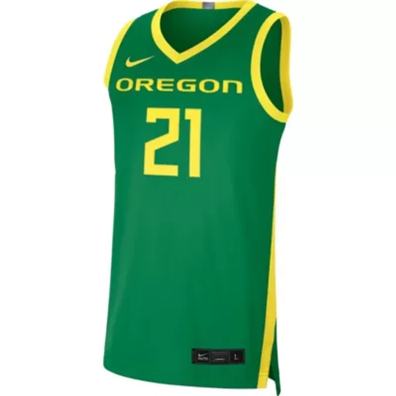 NCAA Nike #21 Oregon Ducks Limited Basketball Jersey