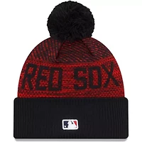 Boston Red Sox MLB Boston Sox Authentic Collection Sport Cuffed Knit Hat with Pom
