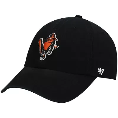 MLB Baltimore Orioles Logo Cooperstown Collection Clean Up Adjustable Hat